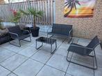 Tuinset loungeset tuinbank, tuinstoelen tuintafel set, Tuin en Terras, Ophalen, Gebruikt, 4 zitplaatsen, Tuinset