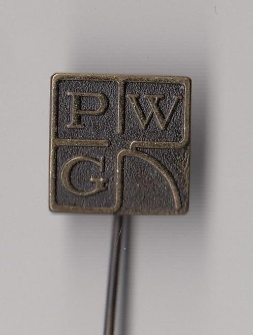PWG speldje Bedrijfskleding Goes misschien, Verzamelen, Speldjes, Pins en Buttons, Gebruikt, Speldje of Pin, Overige onderwerpen