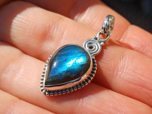 Vanoli 925 zilveren kettinghanger met labradoriet, Sieraden, Tassen en Uiterlijk, Kettinghangers, Nieuw, Zilver, Overige kleuren