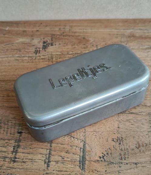 Tinnen doosje Daalderop 'lepeltjes', Antiek en Kunst, Antiek | Tin, Ophalen of Verzenden