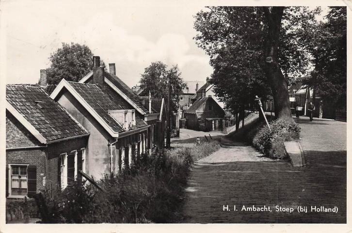 U966 Hendrik-Ido-Ambacht Stoep - type fotokaart uitg Centrum, Verzamelen, Ansichtkaarten | Nederland, Gelopen, Zuid-Holland, Ophalen of Verzenden