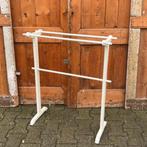 Wasrek origineel hout creme handdoekrek droogrek brocante, Antiek en Kunst, Ophalen