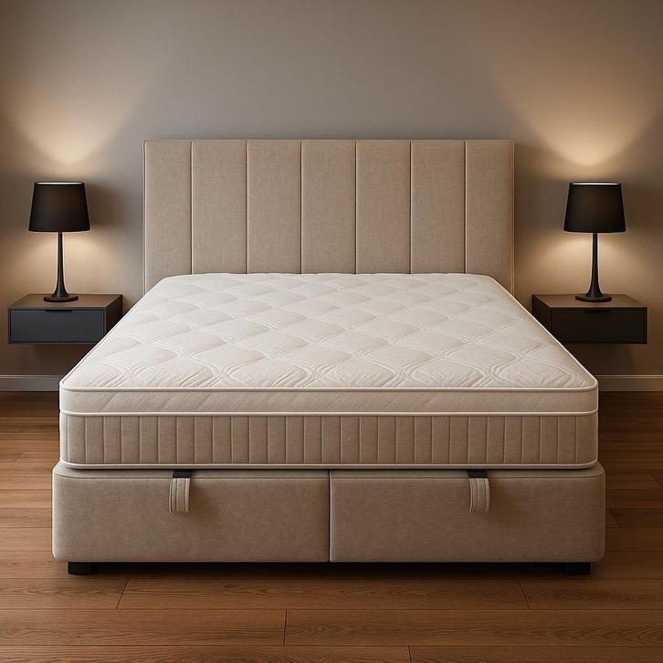 Boxspring/Baza met opbergruimte 180cm Direct/leverbaar E7173, Huis en Inrichting, Slaapkamer | Boxsprings, Nieuw, 180 cm, 200 cm