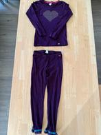 Leuk aubergine kleurig setje van Fri3ndz maat 122/128, Gebruikt, Meisje, Ophalen of Verzenden, Setje