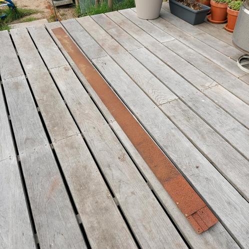 Cortenstalen gazonrand borderrand  10 cm hoog, 220cm lang, Tuin en Terras, Terrasdelen en Vlonders, Zo goed als nieuw, Ophalen