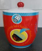 Mooie Sinterklaas en Zwarte Piet Pepernotenpot ( rood), Diversen, Ophalen of Verzenden