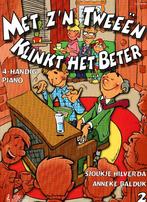 Met Zn Tweeen klinkt het beter 4 hands (deel 1 en 2 ), Muziek en Instrumenten, Bladmuziek, Verzenden, Zo goed als nieuw, Les of Cursus