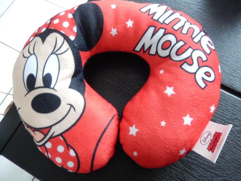 Nekkussentje: Minnie Mouse (zgan), Ophalen, Mickey Mouse, Zo goed als nieuw, Beeldje of Figuurtje