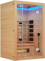 Infraroodcabine / Sauna Kiruna - 120x105x190 cm - 2 pers, Ophalen of Verzenden, Zo goed als nieuw, Infrarood, Complete sauna