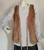 "JACKY LUXURY" Mouwloos imitatiebont vest. Mt. M. Als nieuw!, Maat 38/40 (M), Bruin, Ophalen of Verzenden, Jacky Luxury