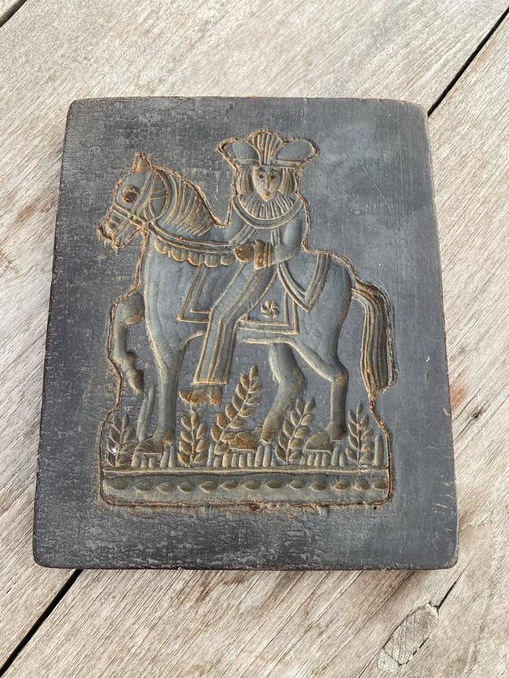 Antiek Wasmodel Koekplank - Ruiter 19e Eeuw, Antiek en Kunst, Antiek | Overige Antiek, Ophalen