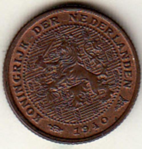 1/2 cent 1940 HOGE kwaliteit, Postzegels en Munten, Munten | Nederland, Overige waardes, Koningin Wilhelmina, Verzenden