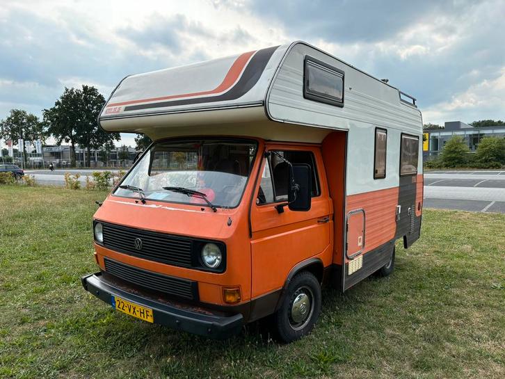 Volkswagen VW T3 1982 Karremann gipsy camper; belastingvrij, Caravans en Kamperen, Campers, Particulier, tot en met 4, Alkoof