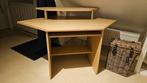 Houten hoekbureau met opzetstuk, Huis en Inrichting, Kasten | Computermeubels, Ophalen, Gebruikt, Minder dan 40 cm, Modern
