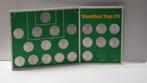 vintage 1970 compleet set 20 SHELL munten VOETBAL SPELERS, Antiek en Kunst, Eredivisie voetbal munten oa Johan Cruyff Ajax Feyenoord PSV