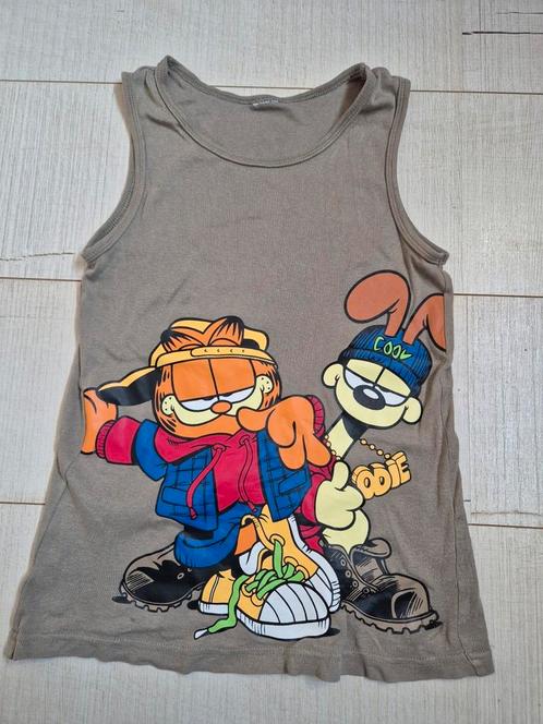 Grappig Garfield shirt/ hemd mt 140 (H&M), Kinderen en Baby's, Kinderkleding | Maat 110, Zo goed als nieuw, Jongen, Shirt of Longsleeve
