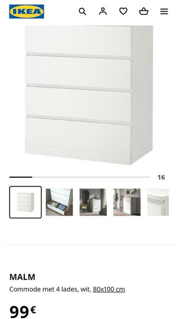 Ikea Malm kastje - afbeelding 2