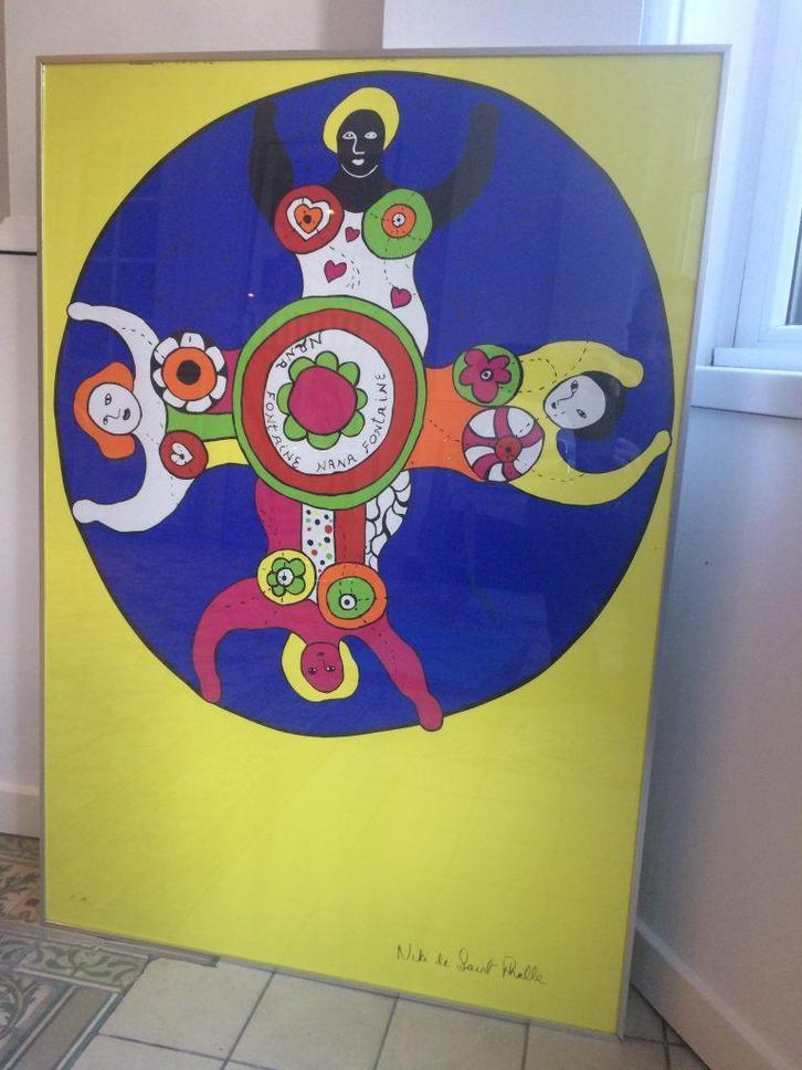 Niki De Saint Phalle – zeefdruk – E.A., Antiek en Kunst, Kunst | Litho's en Zeefdrukken, Ophalen
