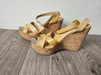 Jimmy Choo, Verzenden, Geel, Sandalen of Muiltjes, Zo goed als nieuw
