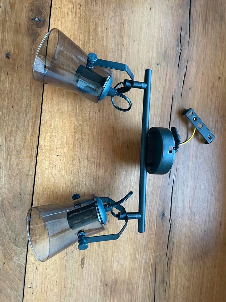 Mooie plafondlamp- spots glass, Huis en Inrichting, Lampen | Spots, Nieuw, Plafondspot of Wandspot, Glas, Ophalen of Verzenden