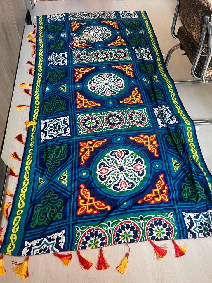 Zelfgemaakte Boho schaduwdoek, Tuin en Terras, Schaduwdoeken, Gebruikt, Ophalen of Verzenden