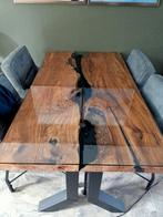 Unieke olijf houten eettafel 90 cm x 160 cm, Huis en Inrichting, Tafels | Eettafels, Ophalen, 50 tot 100 cm, Zo goed als nieuw