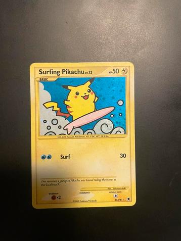 Surfing Pikachu #114/111 - Rising Rivals beschikbaar voor biedingen