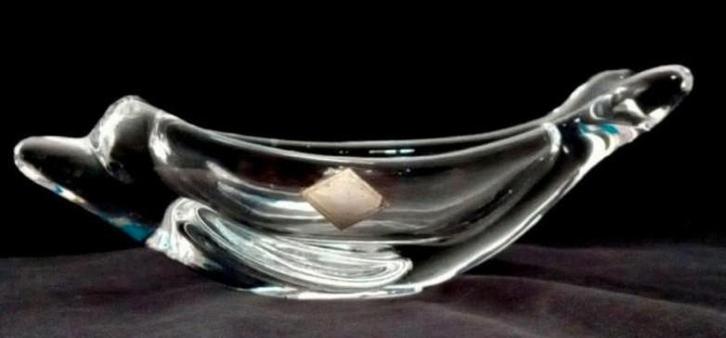Vannes Le Chatel kristalglazen dolfijn, Antiek en Kunst, Antiek | Glas en Kristal, Ophalen of Verzenden