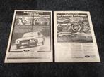 2x Reclame (A4) Ford Capri RS2600 (1972), Verzenden, Auto's