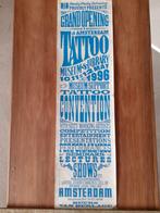Originele poster opening tattoo museum Amsterdam 1996, Ophalen of Verzenden