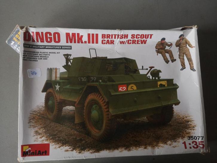 MiniArt Dingo Mk.III Britse Scout Car 1:35 Modelbouwdoos, Hobby en Vrije tijd, Modelbouw | Auto's en Voertuigen, Nieuw, Auto, 1:32 tot 1:50
