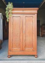 Antieke brocante eiken Biedermeier meidenkast vintage kast, Ophalen of Verzenden