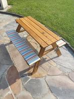Picknicktafel kinderen, Tuin en Terras, Ophalen, Zo goed als nieuw, Rechthoekig, Hout