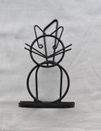 vintage draadmetaal servethouder/ brievenhouder kat, Huis en Inrichting, Woonaccessoires | Wandplanken en Boekenplanken, Ophalen of Verzenden