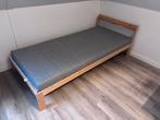 IKEA NEIDEN bed compleet met lattenbodem en matras, Ophalen, 90 cm, Eenpersoons, Beige