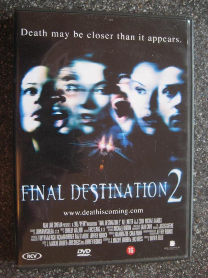 Final destination 2 en 3, Cd's en Dvd's, Dvd's | Horror, Zo goed als nieuw, Slasher, Vanaf 16 jaar, Verzenden