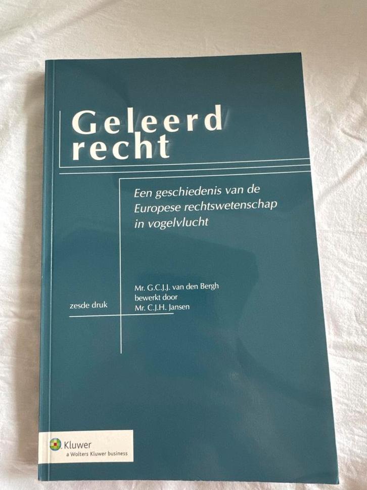 Geleerd Recht - Geschiedenis Europese rechtswetenschap, Boeken, Studieboeken en Cursussen, Zo goed als nieuw, WO, Gamma, Ophalen of Verzenden
