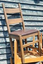 8x eetkamerstoel / restaurantstoel - alle 8 voor 20,-, Huis en Inrichting, Stoelen, Ophalen, Gebruikt, Bruin, Eiken