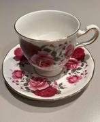 Queen Anne - Bone China - Kop&Schotel, Verzamelen, Porselein, Kristal en Bestek, Ophalen, Gebruikt, Porselein, Kop en/of schotel