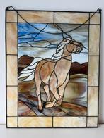 Glas in lood raamhanger paard, Huis en Inrichting, Ophalen, Gebruikt