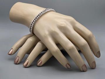 Zilveren gourmet armband met lobsterslot. 2025/607 beschikbaar voor biedingen