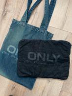 Denim tas Only met laptop sleeve, Ophalen of Verzenden, Gebruikt
