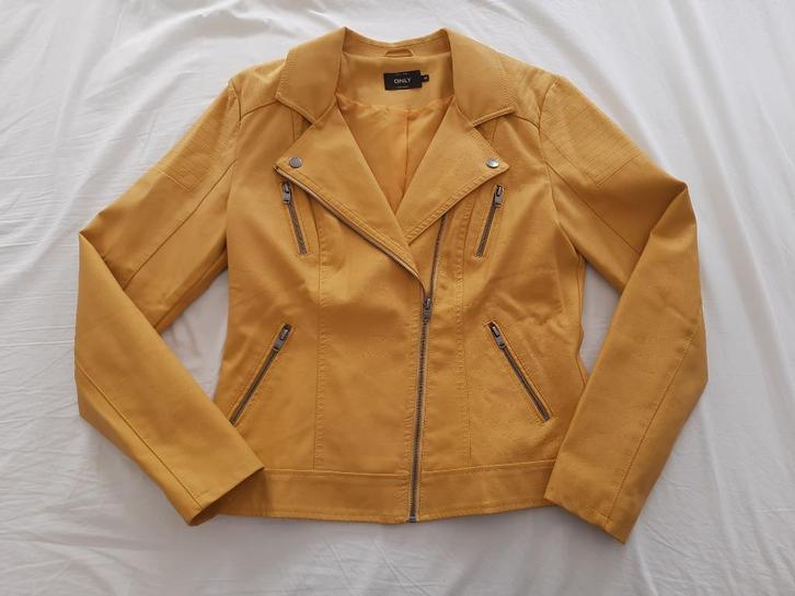 Okergeel jasje, maat 38, Only, Kleding | Dames, Jasjes, Kostuums en Pakken, Zo goed als nieuw, Jasje, Maat 38/40 (M), Geel, Ophalen of Verzenden