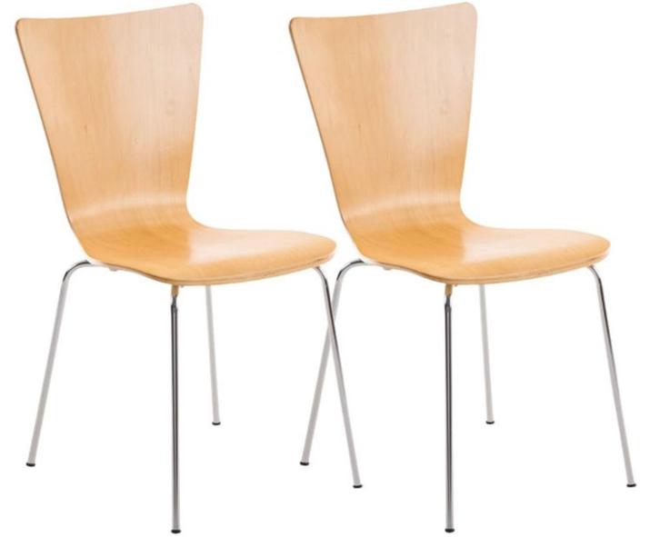 Bezoekersstoel, Huis en Inrichting, Stoelen, Nieuw, Eén, Hout, Metaal, Bruin, Ophalen of Verzenden