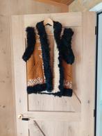 Joyas Vida vintage waistcoat sheepskin schapenvacht handmade, Maat 38/40 (M), Bruin, Verzenden, Zo goed als nieuw