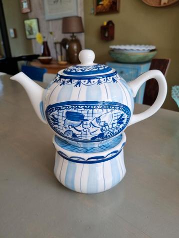 Blond Amsterdam theepot Delfts Blauw. beschikbaar voor biedingen
