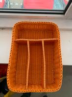 Oranje Bestekbak, Huis en Inrichting, Woonaccessoires | Schalen en Manden, Ophalen of Verzenden, Zo goed als nieuw, Rechthoekig