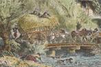 Hooikar - Antieke illustratie ca. 1900, Verzenden, Voor 1940, Gebruikt