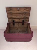 Vintage houten legerkist / industriële opbergkist, Ophalen of Verzenden, Gebruikt, 50 tot 100 cm, Minder dan 50 cm