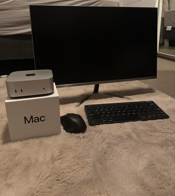 Apple Mac Mini M4 (24GB RAM, 512GB SSD) + accessoires, Computers en Software, Apple Desktops, Nieuw, Mac Mini, SSD, Onbekend, 32 GB